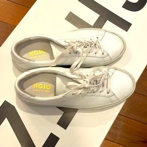 Koio leather sneakers size 36 (fits 7)